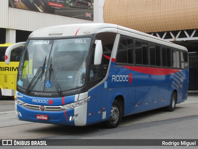 Viação Riodoce 91801 na cidade de Rio de Janeiro, Rio de Janeiro, Brasil, por Rodrigo Miguel. ID da foto: 9222233.