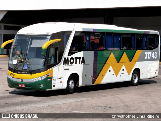 Viação Motta 31743 na cidade de Goiânia, Goiás, Brasil, por Chrysthofher Lima Ribeiro. Número da foto: #9221864.