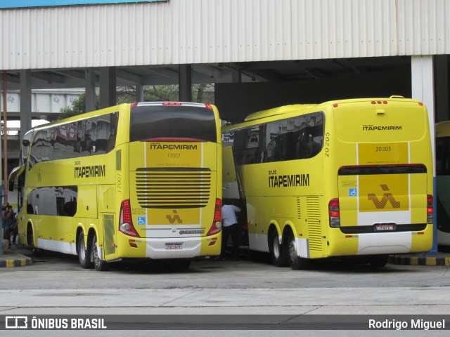 Viação Itapemirim 17007 na cidade de Rio de Janeiro, Rio de Janeiro, Brasil, por Rodrigo Miguel. ID da foto: 9222249.