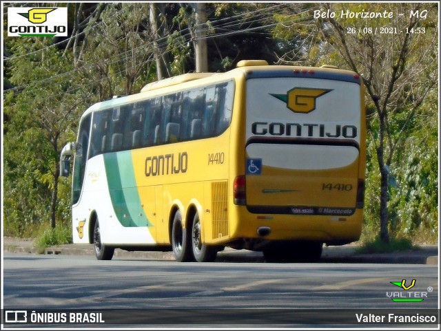 Empresa Gontijo de Transportes 14410 na cidade de Belo Horizonte, Minas Gerais, Brasil, por Valter Francisco. ID da foto: 9221123.