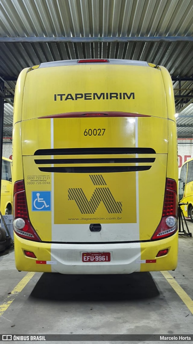 Viação Itapemirim 60027 na cidade de São Paulo, São Paulo, Brasil, por Marcelo Horta. Número da foto: #9223811.