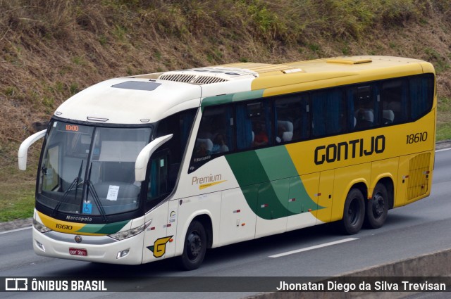 Empresa Gontijo de Transportes 18610 na cidade de Silveiras, São Paulo, Brasil, por Jhonatan Diego da Silva Trevisan. ID da foto: 9224897.