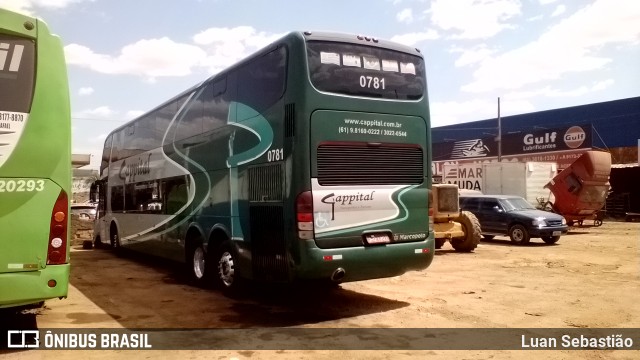 Cappital Transportes e Turismo 0781 na cidade de Águas Lindas de Goiás, Goiás, Brasil, por Luan Sebastião. Número da foto: #9225638.