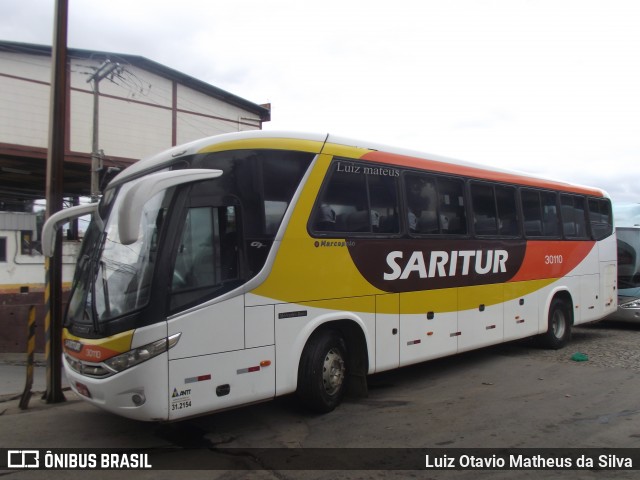 Saritur - Santa Rita Transporte Urbano e Rodoviário 30110 na cidade de Belo Horizonte, Minas Gerais, Brasil, por Luiz Otavio Matheus da Silva. ID da foto: 9224502.