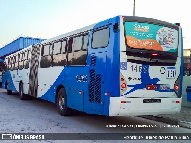 VB Transportes e Turismo 1463 na cidade de Campinas, São Paulo, Brasil, por Henrique Alves de Paula Silva. Número da foto: #9224851.