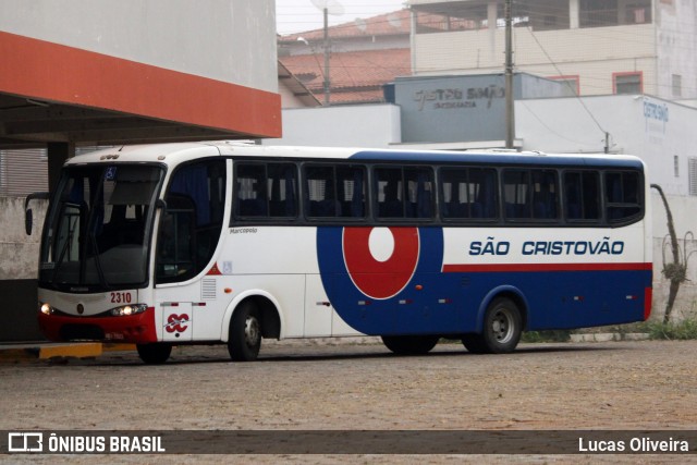 Viação São Cristóvão 2310 na cidade de Lavras, Minas Gerais, Brasil, por Lucas Oliveira. ID da foto: 9141649.