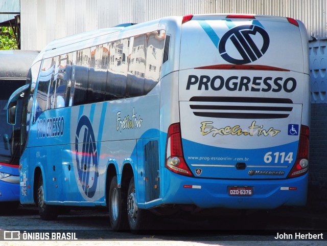 Auto Viação Progresso 6114 na cidade de Natal, Rio Grande do Norte, Brasil, por John Herbert. ID da foto: 9140703.