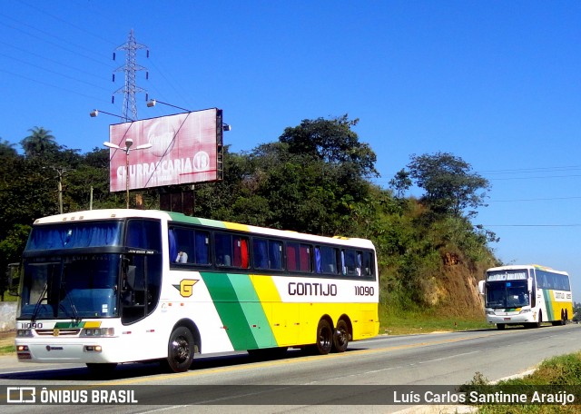 Empresa Gontijo de Transportes 11090 na cidade de Belo Horizonte, Minas Gerais, Brasil, por Luís Carlos Santinne Araújo. ID da foto: 9141332.