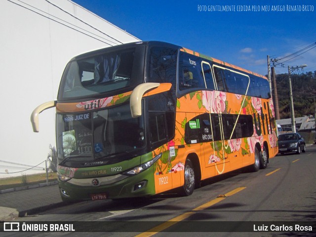 UTIL - União Transporte Interestadual de Luxo 11922 na cidade de Juiz de Fora, Minas Gerais, Brasil, por Luiz Carlos Rosa. Número da foto: #9140793.