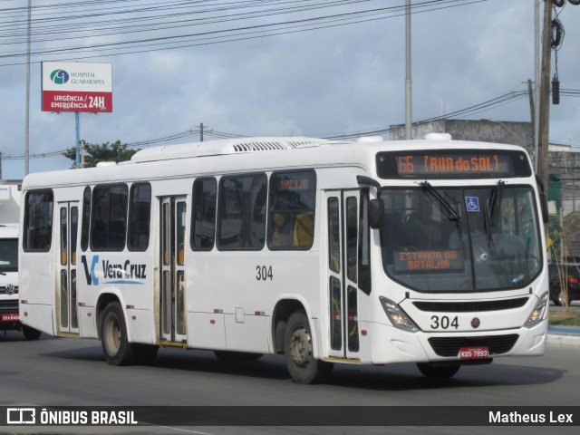 Expresso Vera Cruz 304 na cidade de Jaboatão dos Guararapes, Pernambuco, Brasil, por Matheus Lex. ID da foto: 9143981.