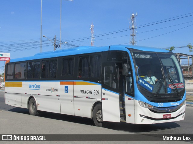 Expresso Vera Cruz 309 na cidade de Jaboatão dos Guararapes, Pernambuco, Brasil, por Matheus Lex. Número da foto: #9143995.