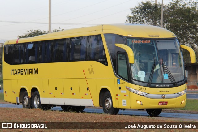 Viação Itapemirim 60013 na cidade de Brasília, Distrito Federal, Brasil, por José Augusto de Souza Oliveira. ID da foto: 9146302.