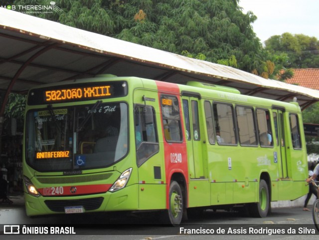 Transporte Coletivo Cidade Verde 02240 na cidade de Teresina, Piauí, Brasil, por Francisco de Assis Rodrigues da Silva. Número da foto: #9145639.