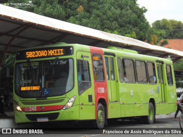 Transporte Coletivo Cidade Verde 02240 na cidade de Teresina, Piauí, Brasil, por Francisco de Assis Rodrigues da Silva. ID da foto: 9145639.