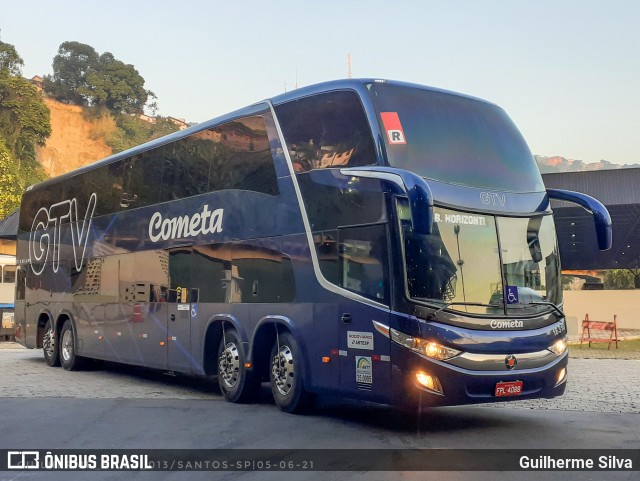 Viação Cometa 18310 na cidade de Santos, São Paulo, Brasil, por Guilherme Silva. Número da foto: #9146458.