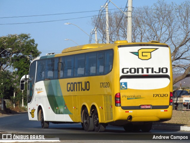 Empresa Gontijo de Transportes 17020 na cidade de Pirapora, Minas Gerais, Brasil, por Andrew Campos. ID da foto: 9146007.