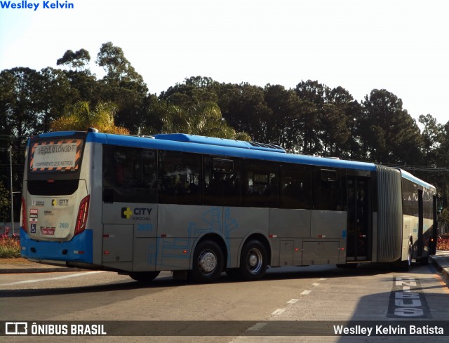 City Transporte Urbano Intermodal Sorocaba 2651 na cidade de Sorocaba, São Paulo, Brasil, por Weslley Kelvin Batista. Número da foto: #9147735.