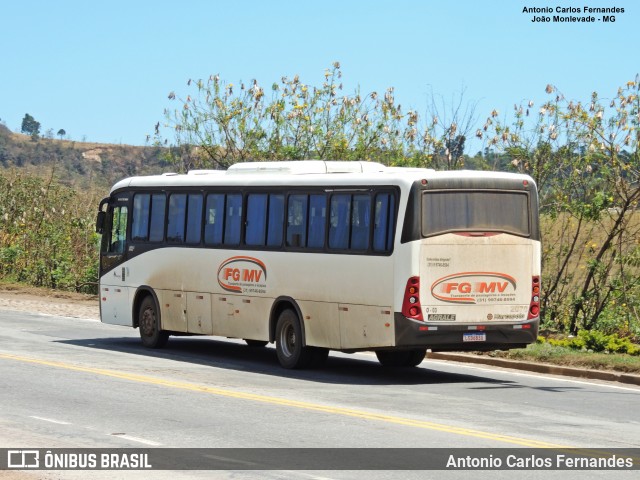 FG MV Transporte de Passageiros e Locações 0-03 na cidade de João Monlevade, Minas Gerais, Brasil, por Antonio Carlos Fernandes. ID da foto: 9147598.