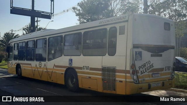 Companhia Carris Porto-Alegrense 0760 na cidade de Porto Alegre, Rio Grande do Sul, Brasil, por Max Ramos. Número da foto: #9147130.