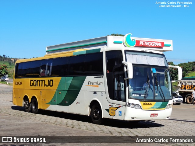 Empresa Gontijo de Transportes 16000 na cidade de João Monlevade, Minas Gerais, Brasil, por Antonio Carlos Fernandes. ID da foto: 9147603.