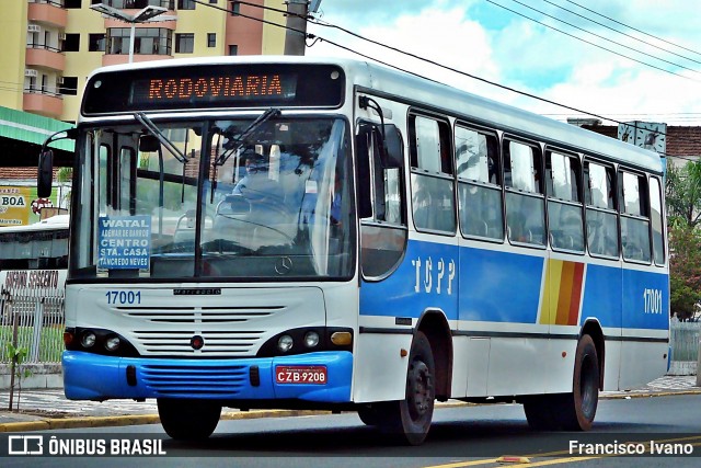 TCPP - Transporte Coletivo Presidente Prudente 17001 na cidade de Presidente Prudente, São Paulo, Brasil, por Francisco Ivano. ID da foto: 9150333.