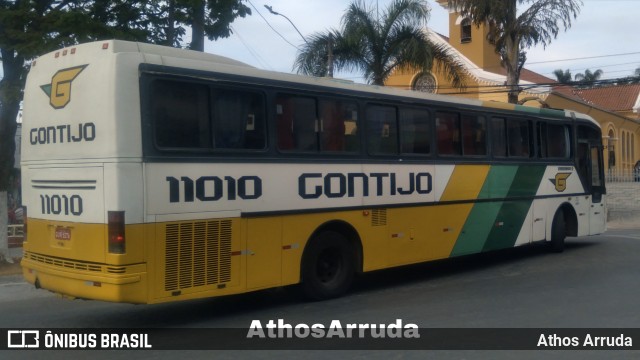 Empresa Gontijo de Transportes 11010 na cidade de Ribeirão das Neves, Minas Gerais, Brasil, por Athos Arruda. Número da foto: #9149601.