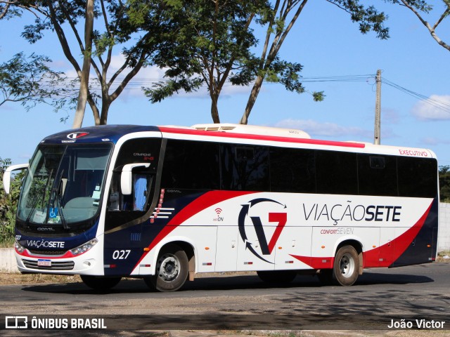 Viação Sete 027 na cidade de Teresina, Piauí, Brasil, por João Victor. ID da foto: 9151992.