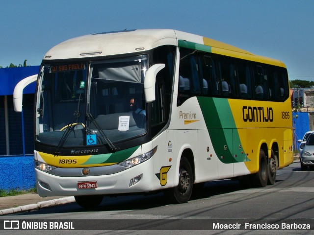 Empresa Gontijo de Transportes 18195 na cidade de São Paulo, São Paulo, Brasil, por Moaccir  Francisco Barboza. ID da foto: 9153719.