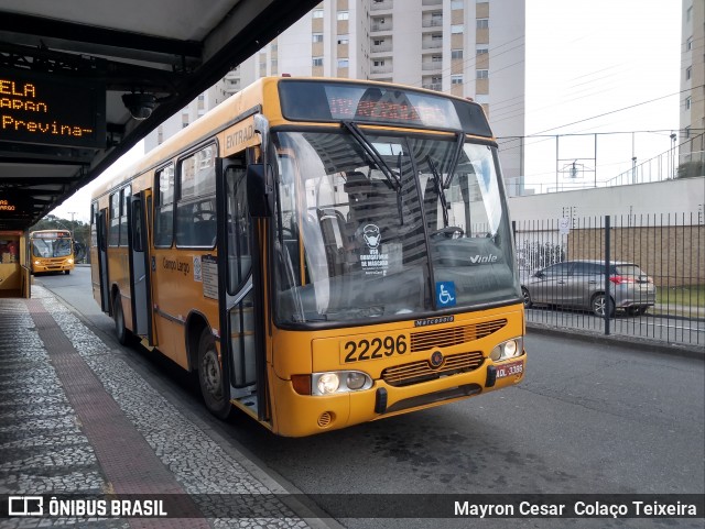 Empresa de Ônibus Campo Largo 22296 na cidade de Curitiba, Paraná, Brasil, por Mayron Cesar  Colaço Teixeira. ID da foto: 9153956.