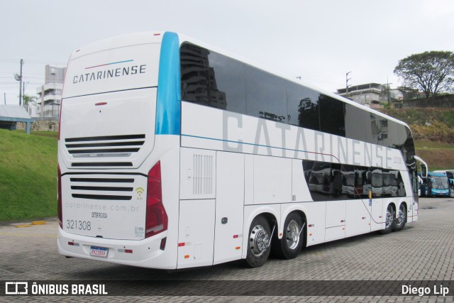 Auto Viação Catarinense 321308 na cidade de Florianópolis, Santa Catarina, Brasil, por Diego Lip. ID da foto: 9153489.