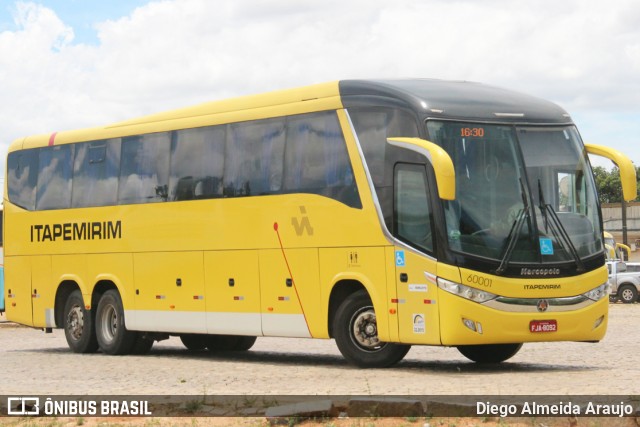 Viação Itapemirim 60001 na cidade de Vitória da Conquista, Bahia, Brasil, por Diego Almeida Araujo. Número da foto: #9153007.