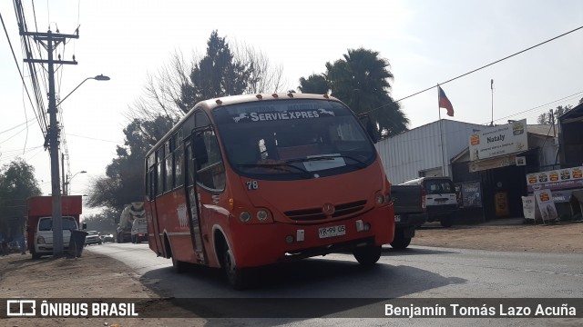 Nueva Servi Express 78 na cidade de Padre Hurtado, Talagante, Metropolitana de Santiago, Chile, por Benjamín Tomás Lazo Acuña. Número da foto: #9153871.