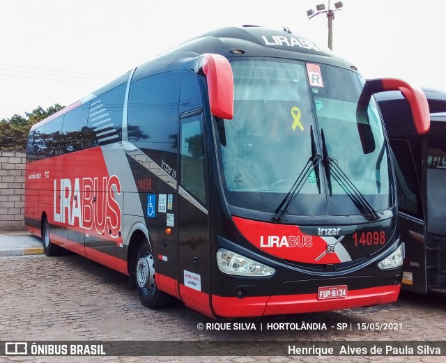 Lirabus 14098 na cidade de Hortolândia, São Paulo, Brasil, por Henrique Alves de Paula Silva. Número da foto: #9154251.