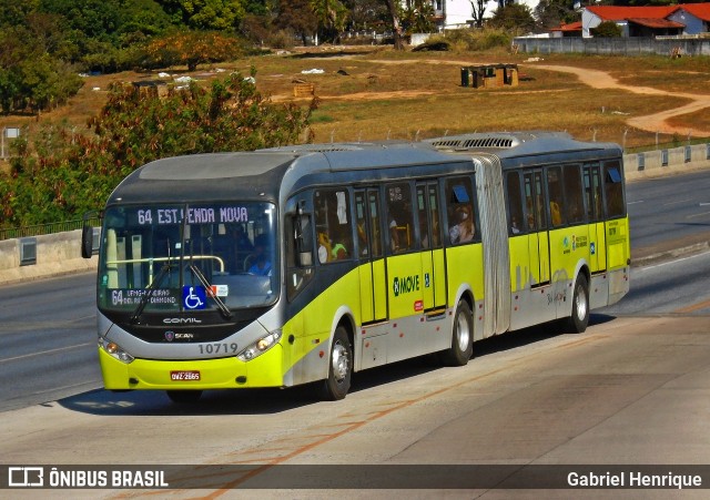 Milênio Transportes 10719 na cidade de Belo Horizonte, Minas Gerais, Brasil, por Gabriel Henrique. Número da foto: #9155127.