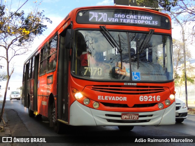 Viação Santa Edwiges 69216 na cidade de Belo Horizonte, Minas Gerais, Brasil, por Adão Raimundo Marcelino. ID da foto: 9158208.