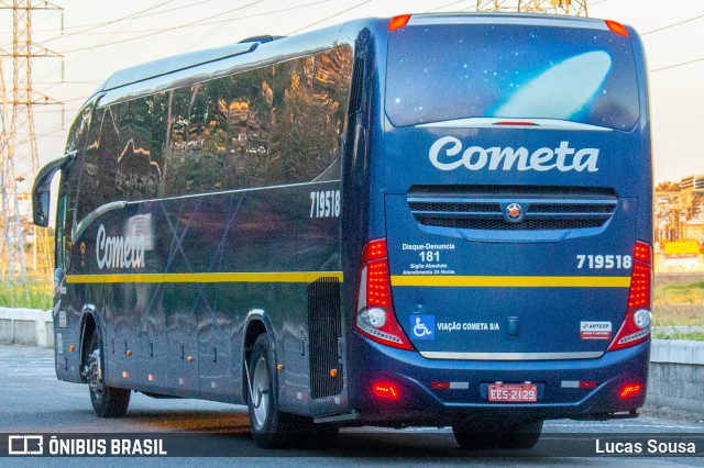 Viação Cometa 719518 na cidade de São José dos Campos, São Paulo, Brasil, por Lucas Sousa. ID da foto: 9158356.