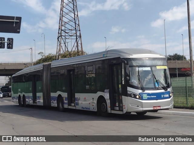 Sambaíba Transportes Urbanos 2 1598 na cidade de São Paulo, São Paulo, Brasil, por Rafael Lopes de Oliveira. ID da foto: 9155491.