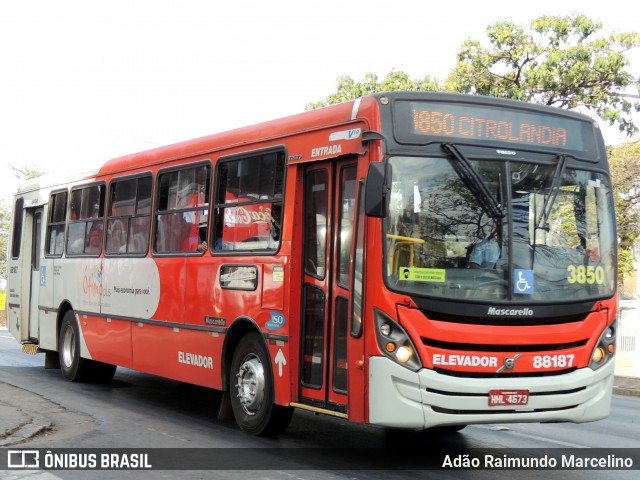 Viação Novo Retiro 88187 na cidade de Belo Horizonte, Minas Gerais, Brasil, por Adão Raimundo Marcelino. ID da foto: 9158289.