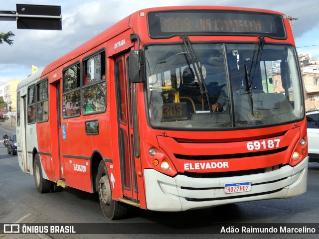 Viação Santa Edwiges 69187 na cidade de Belo Horizonte, Minas Gerais, Brasil, por Adão Raimundo Marcelino. ID da foto: 9158157.