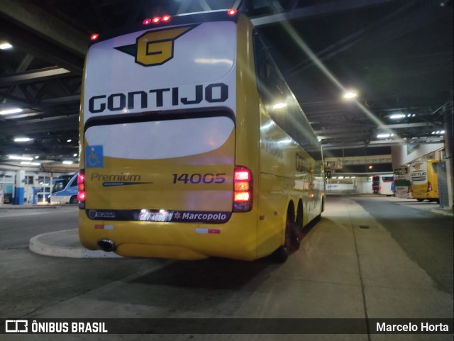 Empresa Gontijo de Transportes 14005 na cidade de Rio de Janeiro, Rio de Janeiro, Brasil, por Marcelo Horta. ID da foto: 9155384.