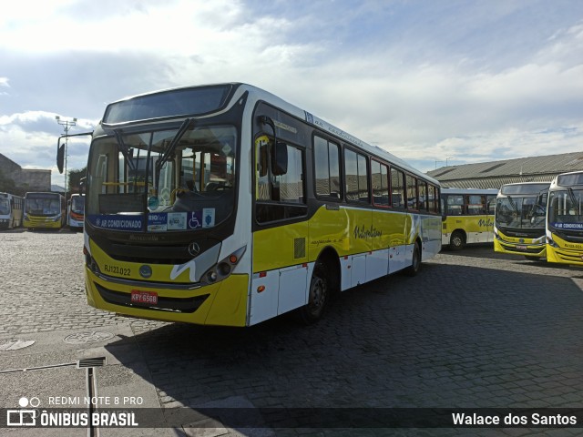 Viação Nilopolitana RJ 123.022 na cidade de Nilópolis, Rio de Janeiro, Brasil, por Walace dos Santos. ID da foto: 9155217.