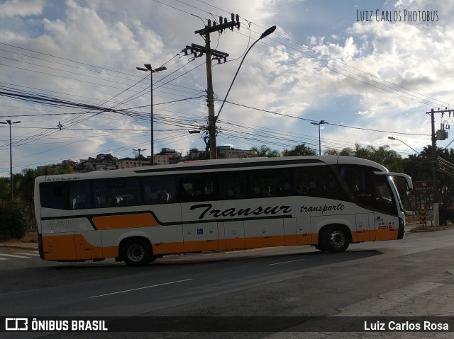 Transur - Transporte Rodoviário Mansur 6630 na cidade de Juiz de Fora, Minas Gerais, Brasil, por Luiz Carlos Rosa. ID da foto: 9155165.