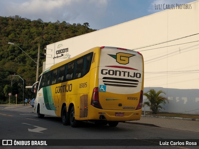 Empresa Gontijo de Transportes 18185 na cidade de Juiz de Fora, Minas Gerais, Brasil, por Luiz Carlos Rosa. ID da foto: 9155939.