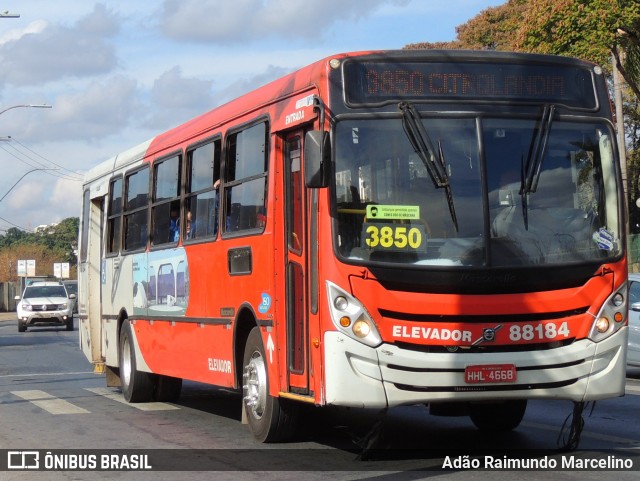 Viação Novo Retiro 88184 na cidade de Belo Horizonte, Minas Gerais, Brasil, por Adão Raimundo Marcelino. ID da foto: 9158266.