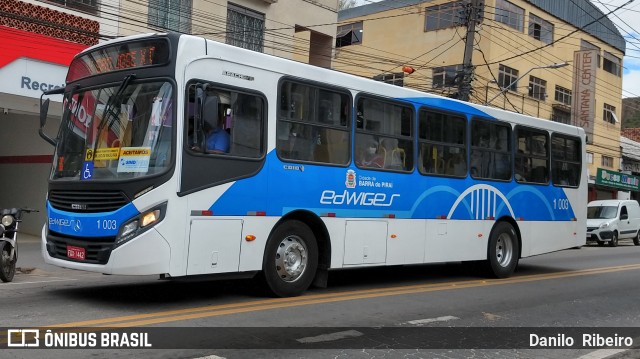 Viação Santa Edwiges e Turismo 1 003 na cidade de Barra do Piraí, Rio de Janeiro, Brasil, por Danilo  Ribeiro. Número da foto: #9226561.
