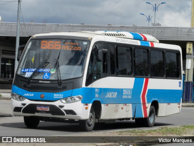 Auto Viação Jabour D86063 na cidade de Rio de Janeiro, Rio de Janeiro, Brasil, por Victor Marques. ID da foto: 9226768.