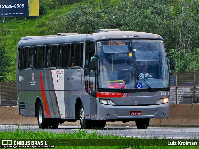 Empresa de Ônibus Pássaro Marron 90919 na cidade de Aparecida, São Paulo, Brasil, por Luiz Krolman. Número da foto: #9226280.