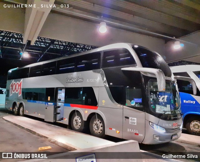 Auto Viação 1001 RJ 108.1143 na cidade de Santos, São Paulo, Brasil, por Guilherme Silva. Número da foto: #9227203.