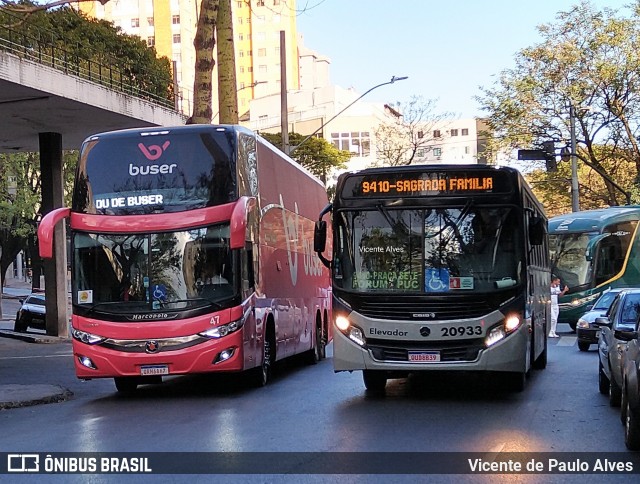 SM Transportes 20933 na cidade de Belo Horizonte, Minas Gerais, Brasil, por Vicente de Paulo Alves. ID da foto: 9227946.