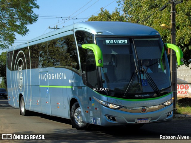 Viação Garcia 82206 na cidade de Paranavaí, Paraná, Brasil, por Robson Alves. ID da foto: 9227651.